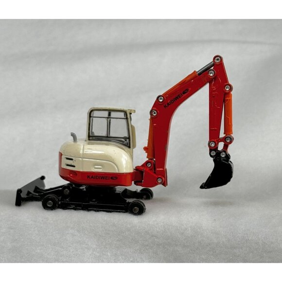 KDW Crawler Excavator Truck Rotation Alloy Diecast No Tracks Toy - Picture 1 of 7